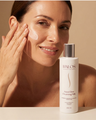 Aqua Glow Cleansing Milk — Deterge in profondità, lascia la pelle morbida e in equilibrio