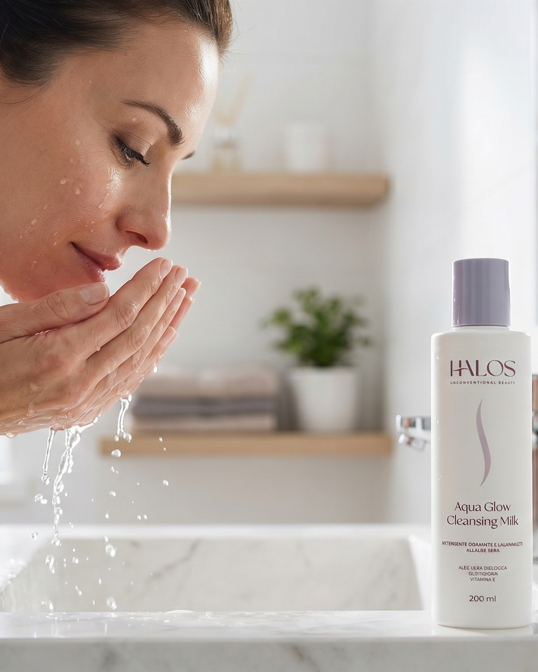 Aqua Glow Cleansing Milk — Deterge in profondità, lascia la pelle morbida e in equilibrio