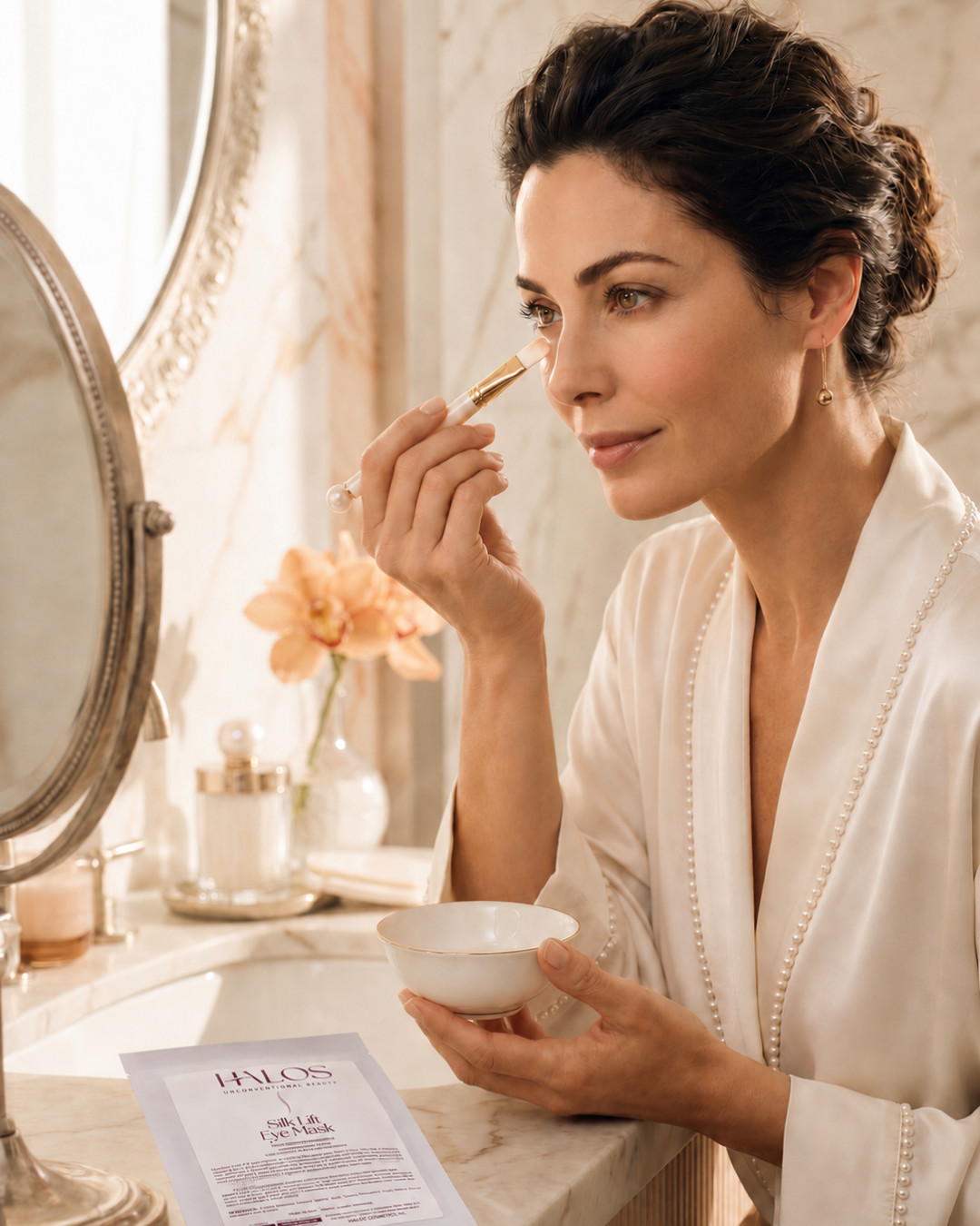 Silk Lift Eye Mask — Distende, decongestiona e rinfresca lo sguardo — effetto immediato
