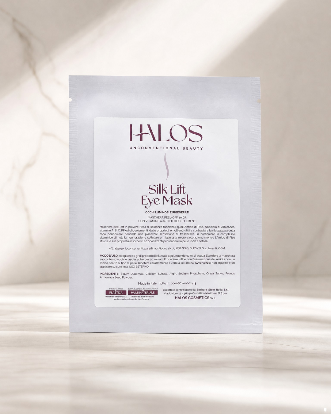 Silk Lift Eye Mask — Distende, decongestiona e rinfresca lo sguardo — effetto immediato